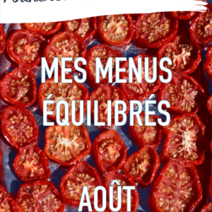 mes menus équilibrés d'août