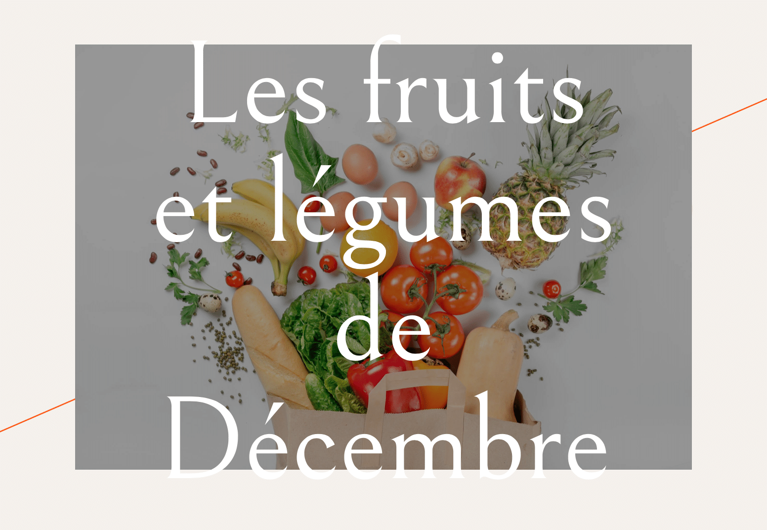 fruits et légumes décembre