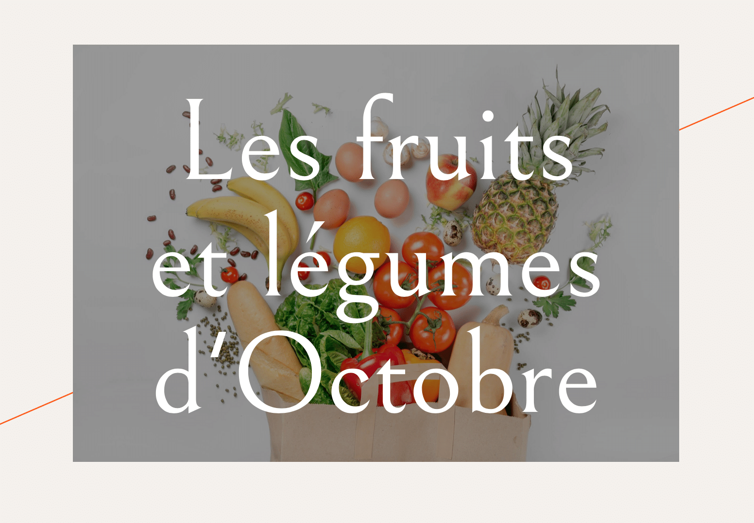 fruits et légumes octobre