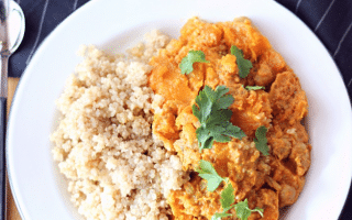 curry végétarien et quinoa