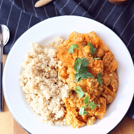 curry végétarien et quinoa