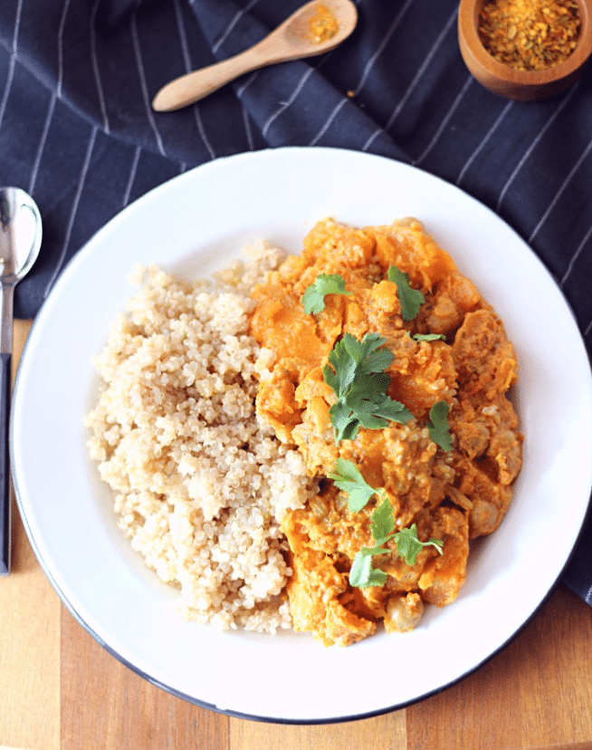 curry végétarien et quinoa