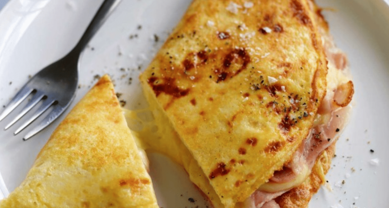 Recette d’omelette au jambon et aux champignons