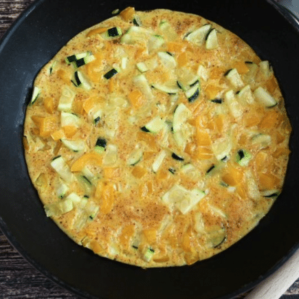 omelette aux courgettes