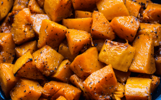 Dés de butternut rôtis