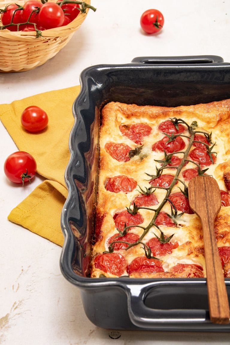 clafoutis aux tomates cerises