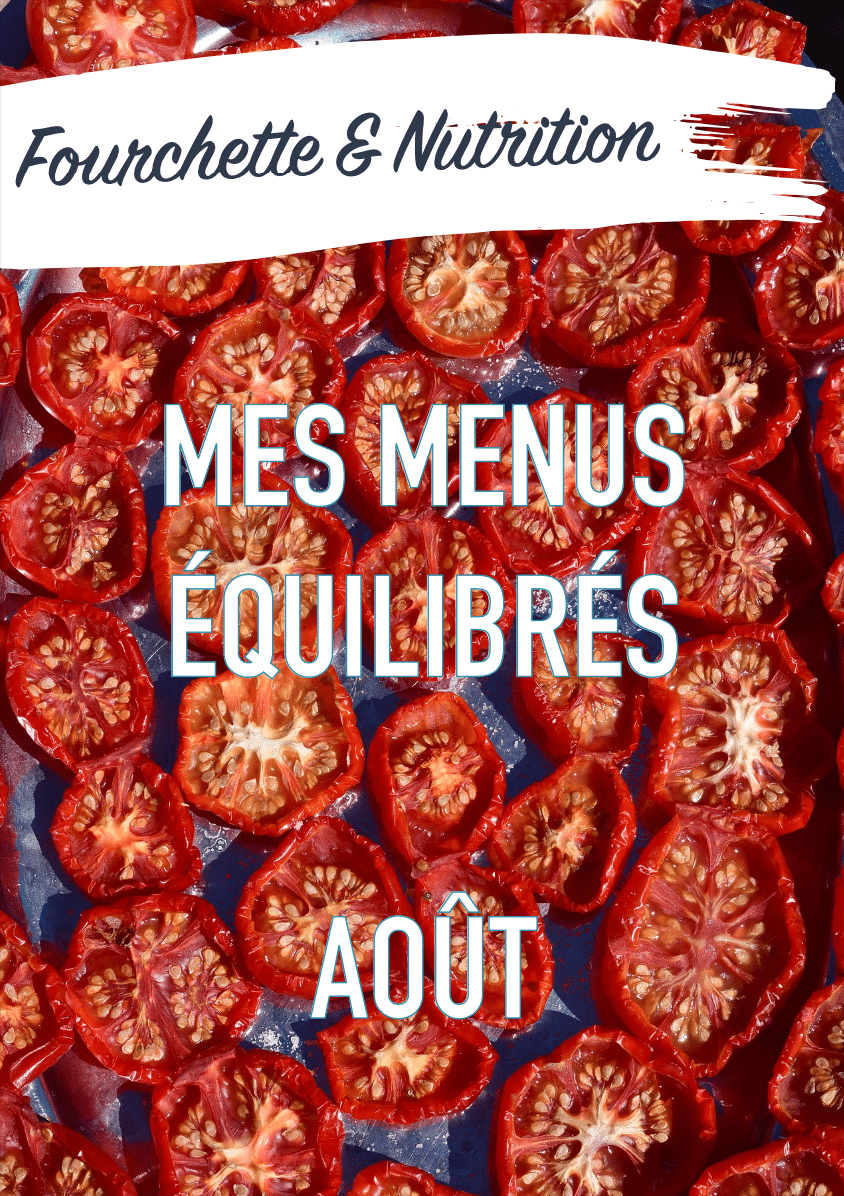 menus équilibrés aout